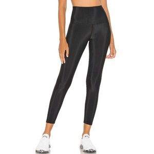 Black Ribbed Beach Riot Leggings